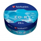 Диски Verbatim CD-R 25 шт. в пластиковом боксе