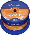 Диск Verbatim DVD-R 50 шт. в пластиковом боксе