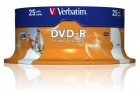 Диск Verbatim DVD-R 25 шт. в пластиковом боксе