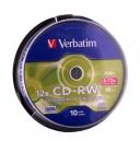 Диск Verbatim CD-RW 10 шт. в пластиковом боксе
