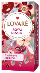 Чай квітковий 1.5г*24, пакет, "Королівський десерт", LOVARE