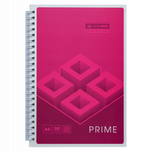 Зошит для нотаток PRIME, А5, 96 арк., клітинка, картонна обкладинка