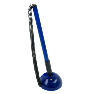  Ручка кулькова на підставці BLUE DeskPen, L2U, 0,7 мм, пласт.корпус, синя